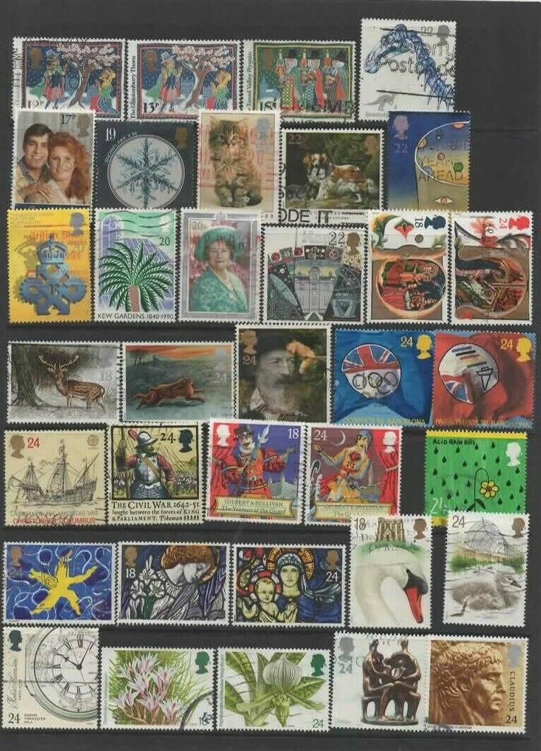 Small Collection of  GB  Stamps   D4 Mixed Condition All Stamps Pictured