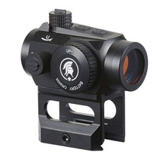 Lancer Tactical Airsoft 2 MOA Red Dot Sight with Riser Mount Black