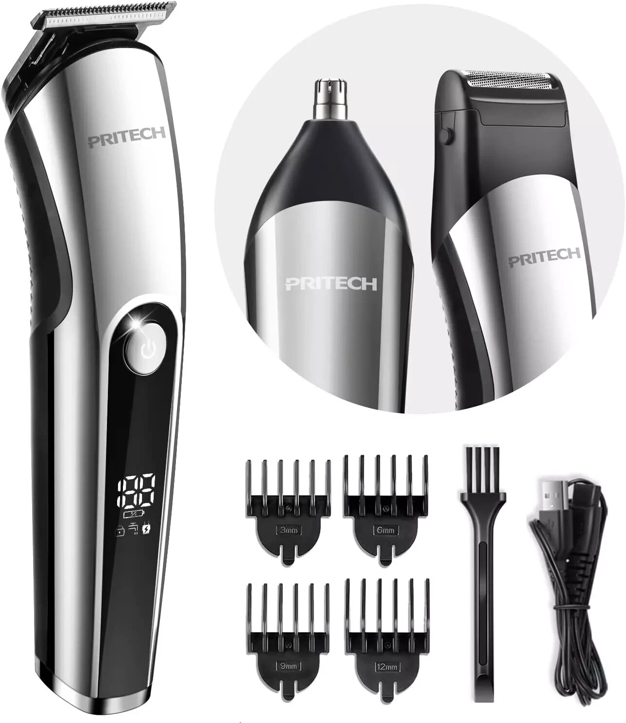 Manscaping Trimmer Kit Pubic Hair Shave Manscape Razor For Men Personal Grooming