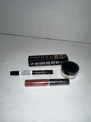 Kat Von D Set! Mascara, Tattoo Liner, Setting Powder, Double dare Lipstick