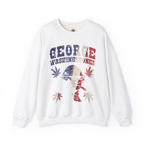 George Funny cannabis 420 stoner smoker punk hipster weed lover Gift Sweatshirt - Bild 6 von 41