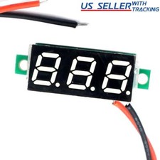 5pcs Dc 4.5-30v 2-wire Voltmeter 3-digit Led Display Volt Meter Voltage Tester