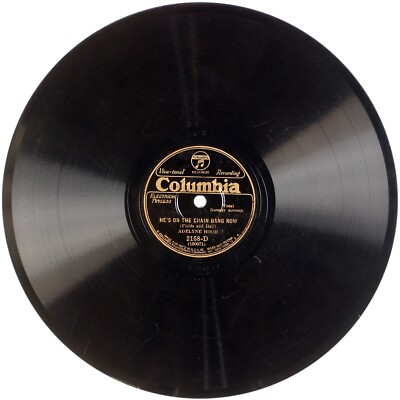ADELYNE HOOD: He s On Chain Gang Now US  30 Columbia 2158-D Personality 78 HEAR