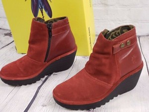 fly red ankle boots