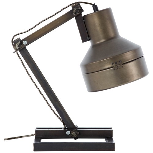 Brilliant 99037/46 Hardwork Tisch Leuchte Metall/Glas schwarz stahl Lese Lampe - Bild 4 von 10