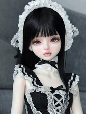 Resin 1/4 BJD Doll Handmade Face Makeup  Eyes Girl Woman Ball Jointed Doll Gift