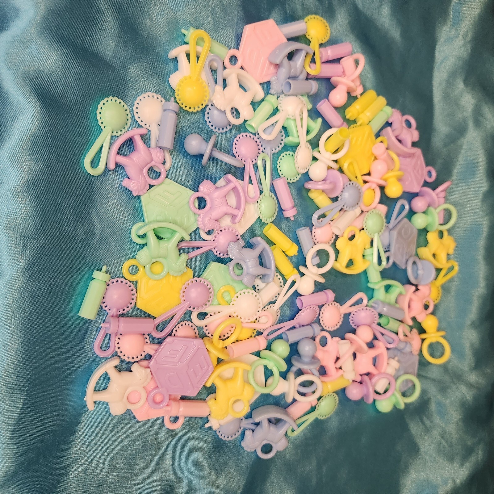 Baby Shower Favors MiniBottles, Pacifiers, Rattles, Rocking Horses eBay