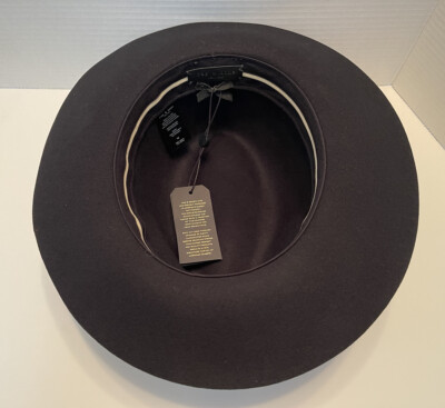 NWOT RAG AND BONE FLOPPY BRIM FELTED WOOL FEDORA HAT BLACK  display picture 3