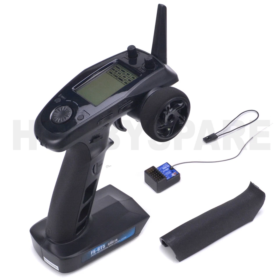 NEW FLYSKY FS-GT5 2.4G TRANSMITTER w FS BS6 RECEIVER 6CH GYRO DRIFT RC CAR BOAT - Image 2 of 4