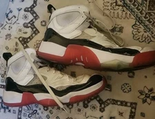 Nike Jordan Jumpman Two Trey Mens Size 13 White Black Red Bred Concord 