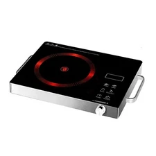 2200W Electric Infrared Cooktop Portable Single Burner Ceramic Glass Hot Plate
