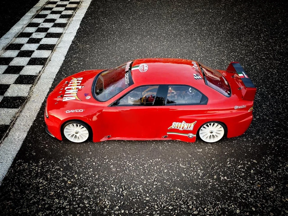 RC Body Sheel 1/5 Alfa Romeo 156 for FG 530mm Wheelbase 1.5mm Thk Clear - Image 3 of 3