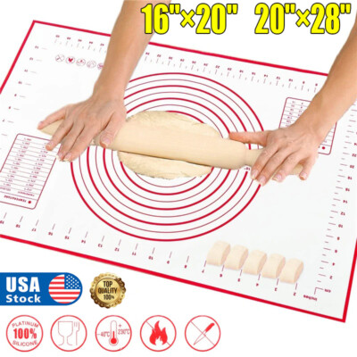 #ad #ad Large Silicone Baking Mat Dough Roll Non slip Oversized Pastry Mat with Size USA $13.28