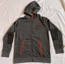 Reebok Sweater Hoodie Young Boys with Zipper , Grey XL 18-20 100 polyester