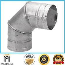 DuraVent 3 Inch Steel 90 Degree Chimney Elbow Pellet Vent Stove Exhaust Pipe-New