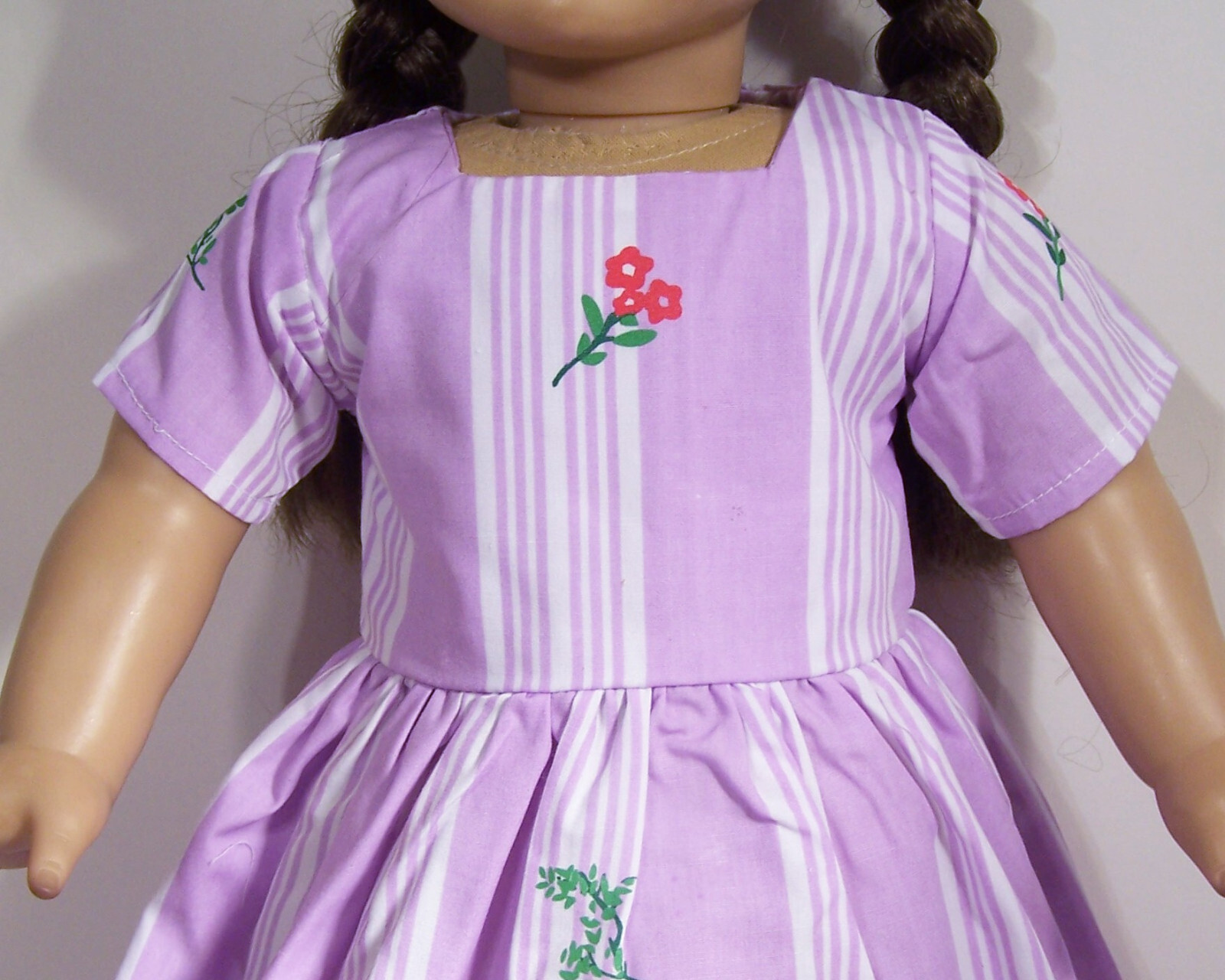 Colonial Dress w/Mob Hat Doll Clothes For 18&rdquo; American Girl Felicity (Debs)