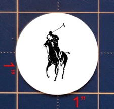 POLO BY RALPH LAUREN GOLF BALL MARKER, 1" DOMED STEEL