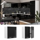 Hängeschrank Küchenschrank R-Line Solid Weiß Schwarz 60 cm modern Vicco