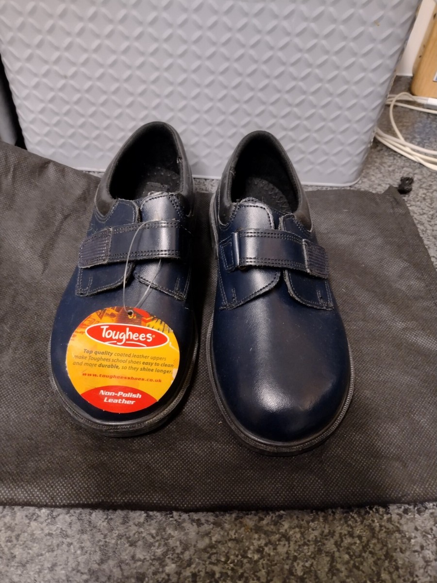 Toughees Black Strap School Shoes TOUGHEES GIRLS LEATHER UPPER