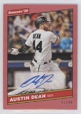 2020 Panini Donruss Retro 1986 Signatures Red 97/99 Austin Dean #86S-AD Auto n1u