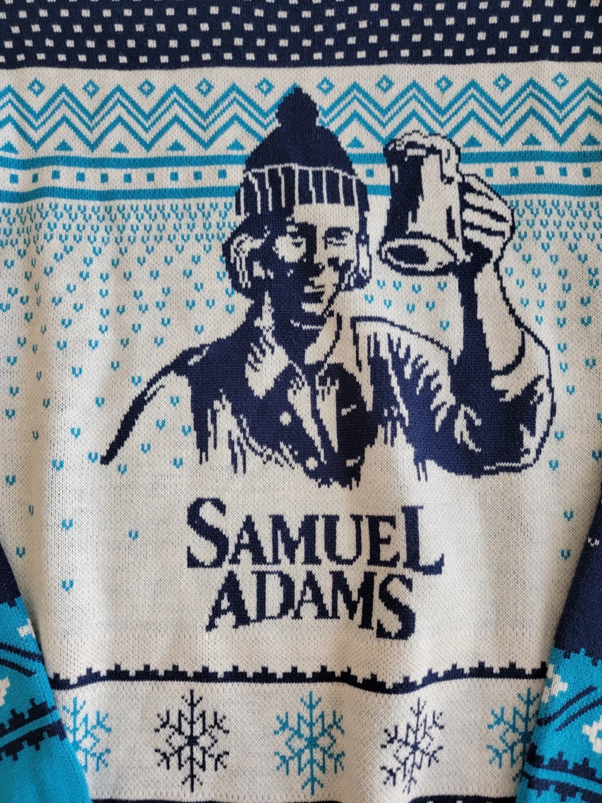 Samuel Adams Ugly Christmas Sweater Size XL Beer Holidays Shinesty