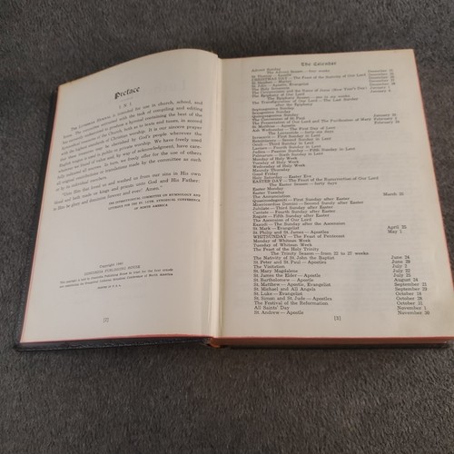 The Lutheran Hymnal, 1941 Hardcover Black Gold Gilt Edges Lutheran Synodical - Foto 9 di 19