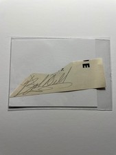 Bob Dill Hockey Baseball NHL New York Rangers Autograph Signature