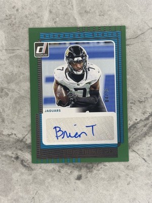 2025 Panini Donruss Brian Thomas Jr. #SS-3 Green /25 Jaguars Autograph
