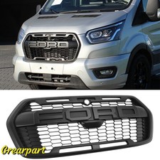 For Ford Transit MK8 2019-2024 Raptor Style Front Black Grill  Grille w/Letters