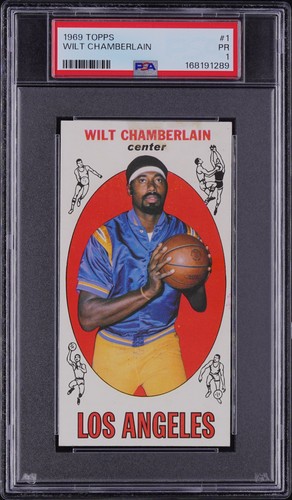 1969 TOPPS #1 WILT CHAMBERLAIN PSA 1
