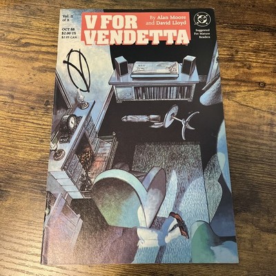 V For Vendetta No.2 (1988) Comic Book Signed By David Lloyd