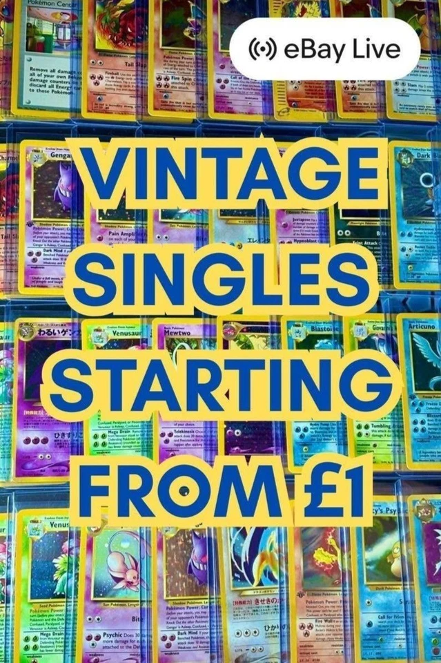 £1 STARTS ⚡ BIG Vintage Pokémon Holos & MORE