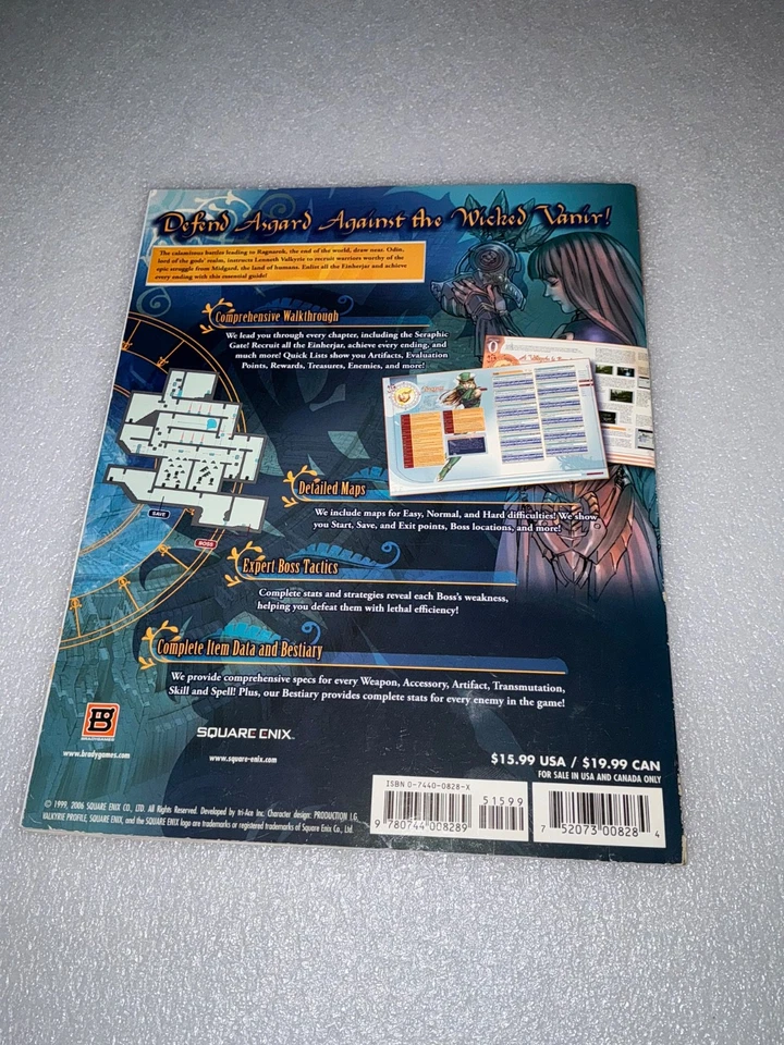 VALKYRIE PROFILE Covenant of the Plume Official Strategy Guide by BradyGames VGC - Image 2 of 4