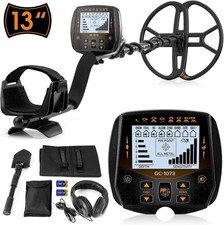 13" Metal Detector for Adults Professional, Double-D Waterproof Search Coil Gold