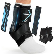 2 Pack Quick Lace Up Ankle Brace for Women  Men,Slim Fit Ankle Support Brace...
