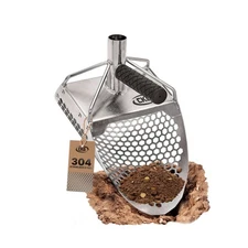 CKG Sand Scoop for Metal Detecting Heavy Duty Sand Sifter Scoop Stainless Ste...