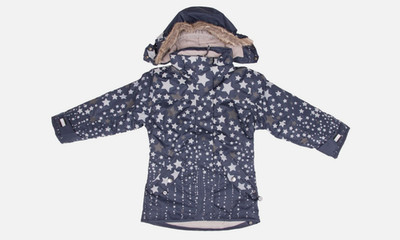 B'REP Kinder Mädchen Winterjacke Jacke Mädchenjacke blau weiß sterne NEU Gr. 92