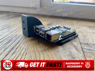 Raspberry Pi 4 Server Mount Bracket Minimalist Wall Rack Holder Stand