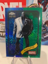 2025 Topps Chrome Marvel #164 Kingpin Blue & Green Shimmer Refractor 149/199