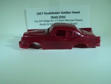 HO scale Slot Car Custom Resin body RED Studebaker Golden Hawk Fits AFX Mega-G 
