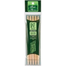 CLOVER NO 13 9.0mm. art No. 3015/13. Takumi Bamboo Knitting Needles 7" 18cm New
