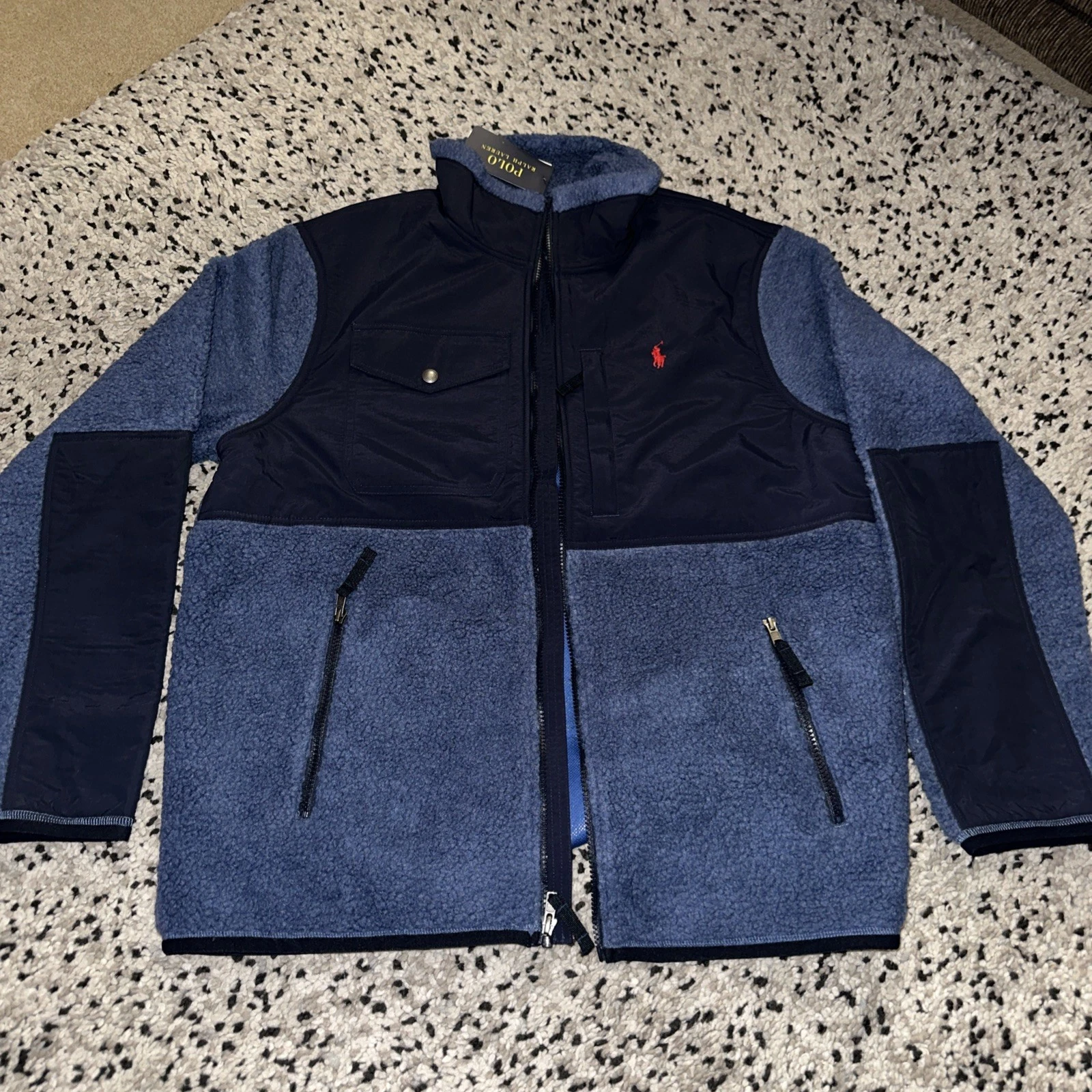 Polo Ralph Lauren Men’s Colour Panel Blocked Hybrid Jacket Size L BNWT rrp £155