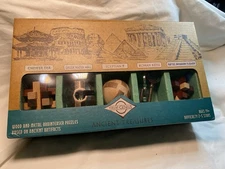 True Genius Wood And Metal Brain Teaser Puzzles