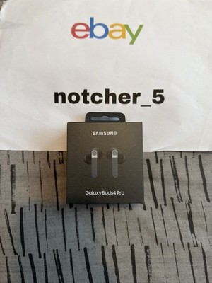 SAMSUNG Galaxy Buds4 Pro Wireless Bluetooth Noise-Cancelling Ohrhörer - Schwarz - Neu