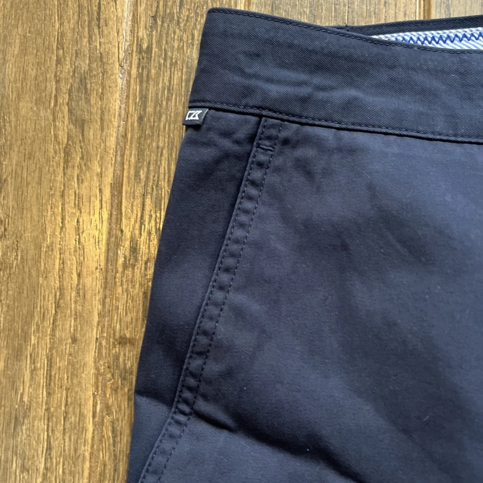 Pantalones cortos de golf Cutter and Buck 48B azules nuevos con etiquetas Foto 4 de 4
