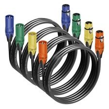 4 PCS XLR Cables 3 ft Male Female Microphone Cable 3Pin Balanced Speaker Wire