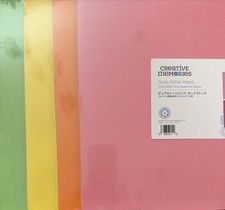 CREATIVE MEMORIES 12x12 Dual-Tone Cardstock Lot-4Packs Different Shades New