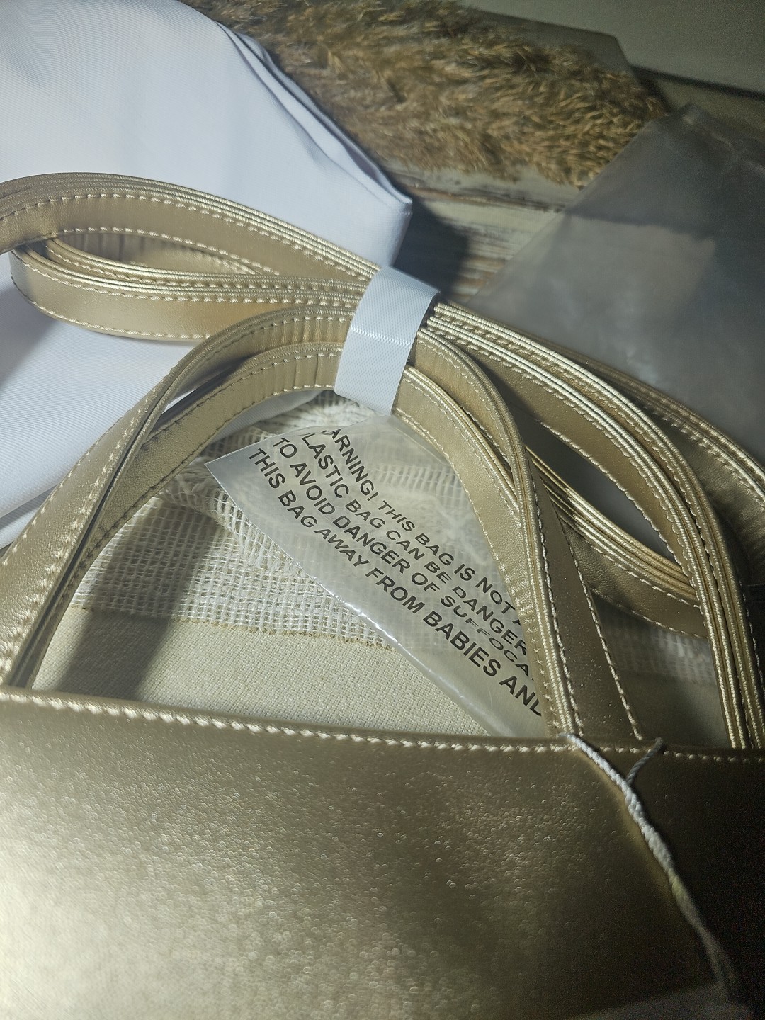 Gold Telfar bag medium authentic New! — image 3