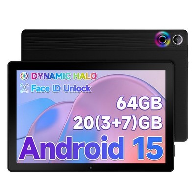 10.1 inch Android 15 20GB RAM 64GB ROM Tablet IPS LCD HD WIFI Octa Core 5/8MP
