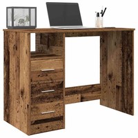 Schreibtisch BüRotisch Arbeitstisch Computertisch Altholz-Optik 102X76X50 Cm Ho
